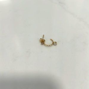 Zoe CHICCO 14k Opal and Gold Thin Huggie (Only one)